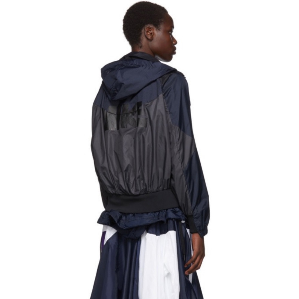 Nike X Sacai Edition Black / Navy NRG Ni-02 Hooded Anorak Jacket - Picture 5 of 17
